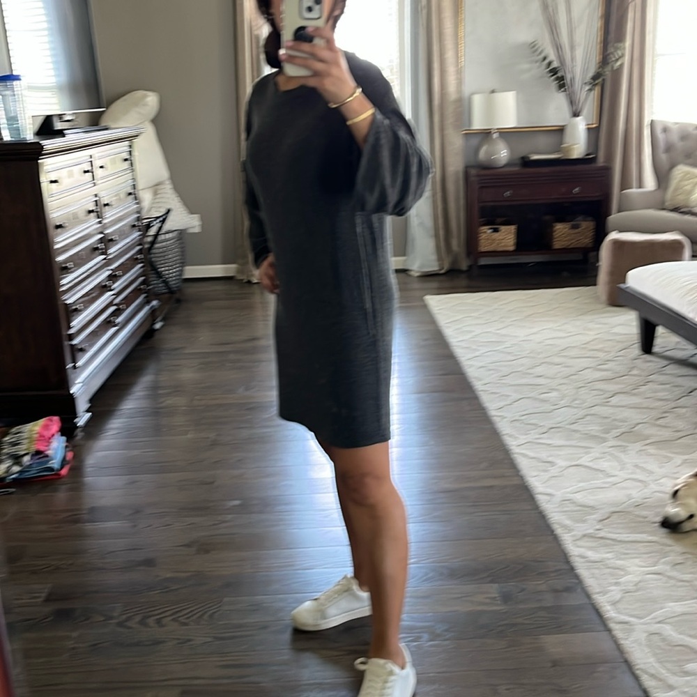Gray T-shirt dress